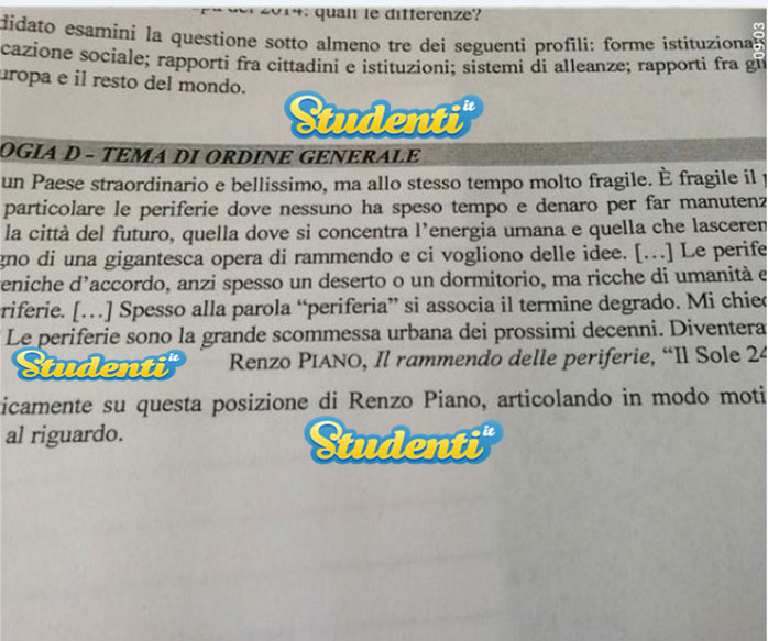traccia-prima-prova-maturita-renzo-piano