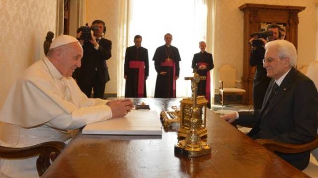papa francesco - mattarella